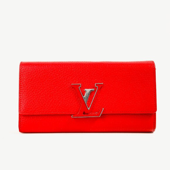 Louis Vuitton Capucines Rubis Taurillon Leather Continental Wallet - Picture 1 of 10